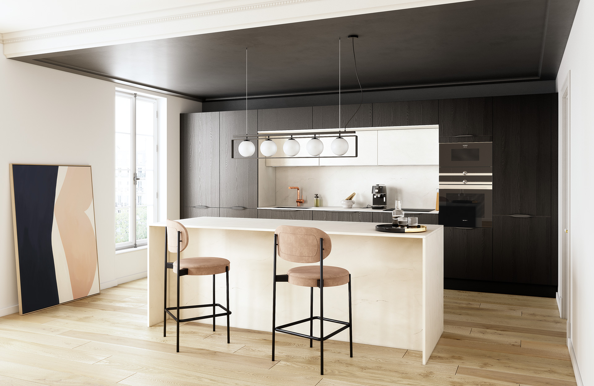 Albi carrare mat Obernai noir boise vueA HD